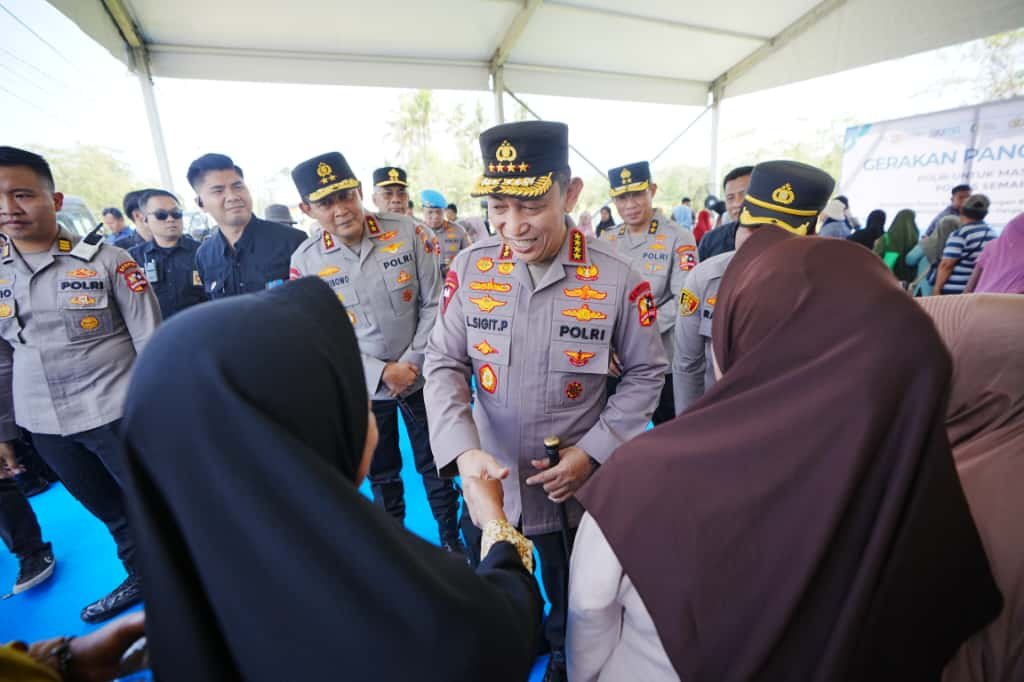 Jaga Stabilitas Pangan, GPM Polri Salurkan 6 Ton Beras SPHP di Pebelan Semarang