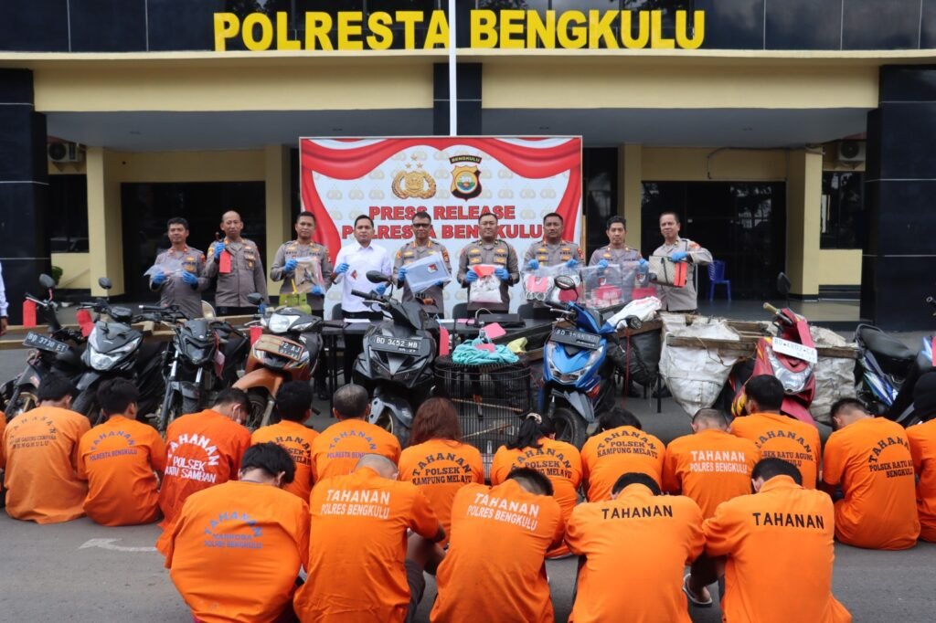 Polresta Bengkulu Gelar Konferensi Pers Keberhasilan Selama Operasi Musang Nala 2025
