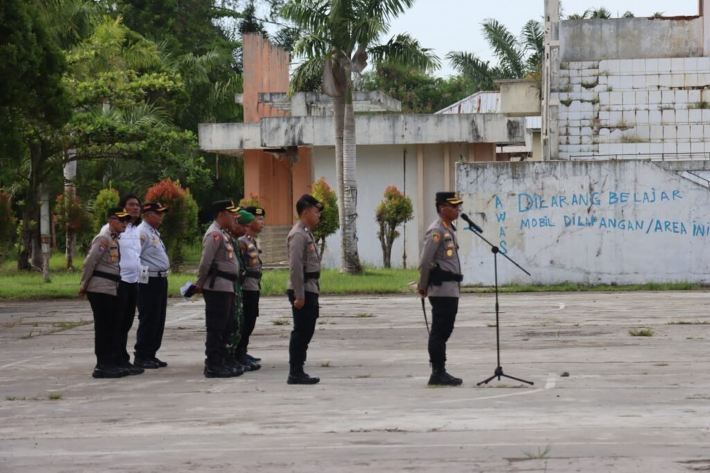 Kapolresta Bengkulu Pimpin Apel Kesiapan Pengamanan Malam Tahun Baru 2026