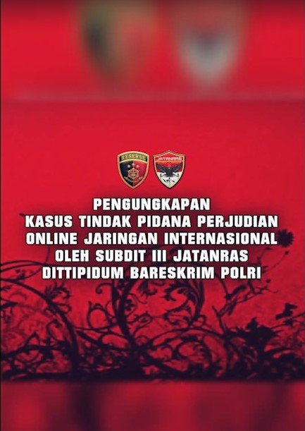 Bareskrim Polri Bongkar Jaringan Perjudian Online Internasional, Ratusan Rekening Diblokir