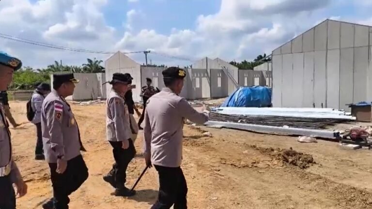 Kapolda Aceh Tinjau Progres Pembangunan 150 Huntap bagi Korban Banjir di Aceh Tamiang